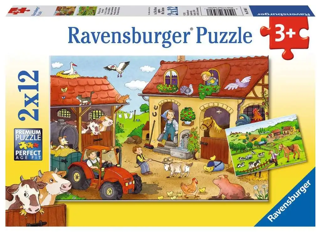 Ravensburger - Working On The Farm Jigsaw Puzzle 2X12 Pieces