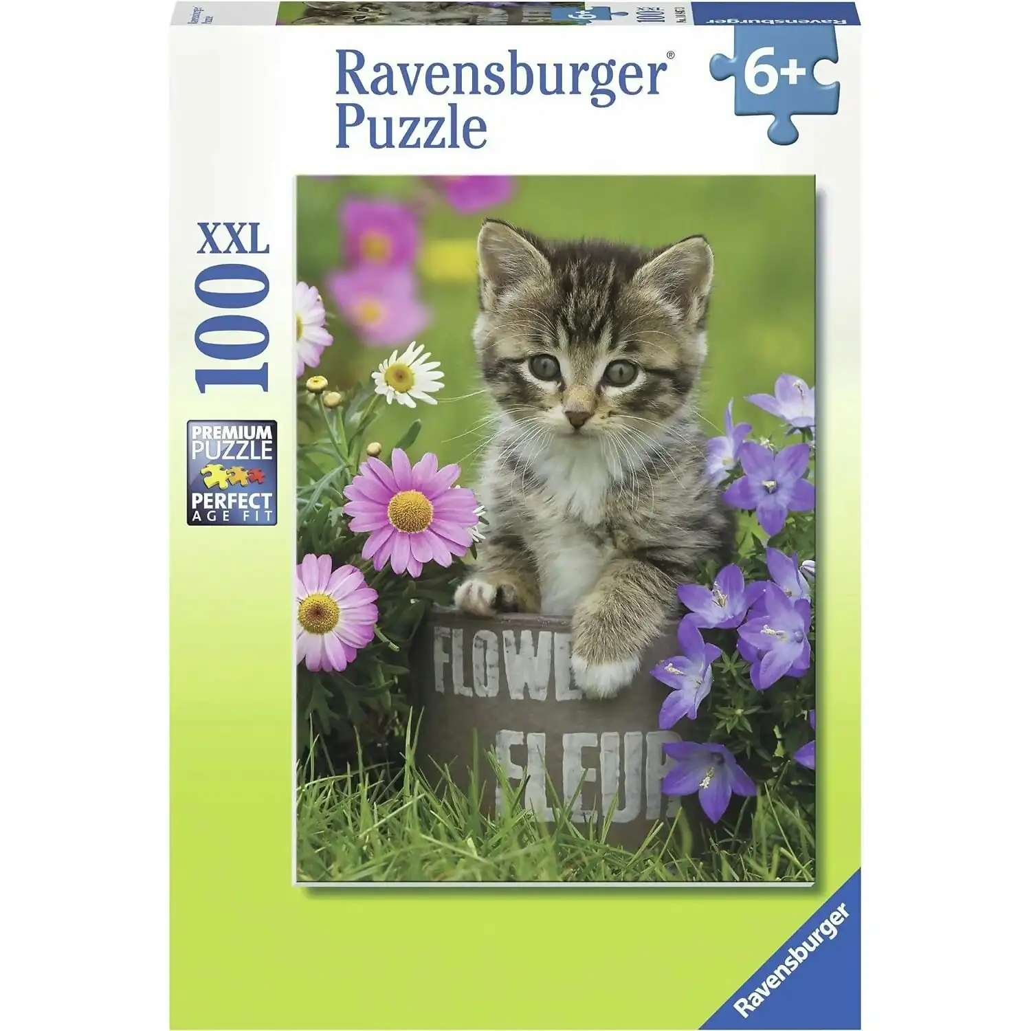Ravensburger - Kitten Among The Flowers Jigsaw Puzzle 100pc