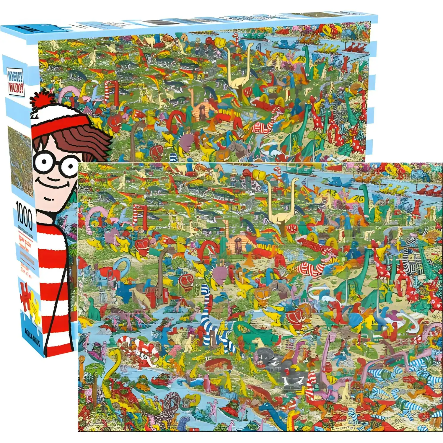 AQUARIUS - Where's Waldo Dinosaurs Jigsaw Puzzle 1000pc