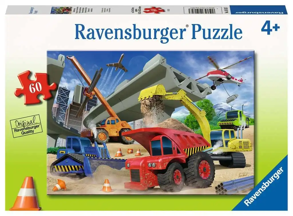 Ravensburger - Construction Trucks Jigsaw Puzzle 60 Pieces