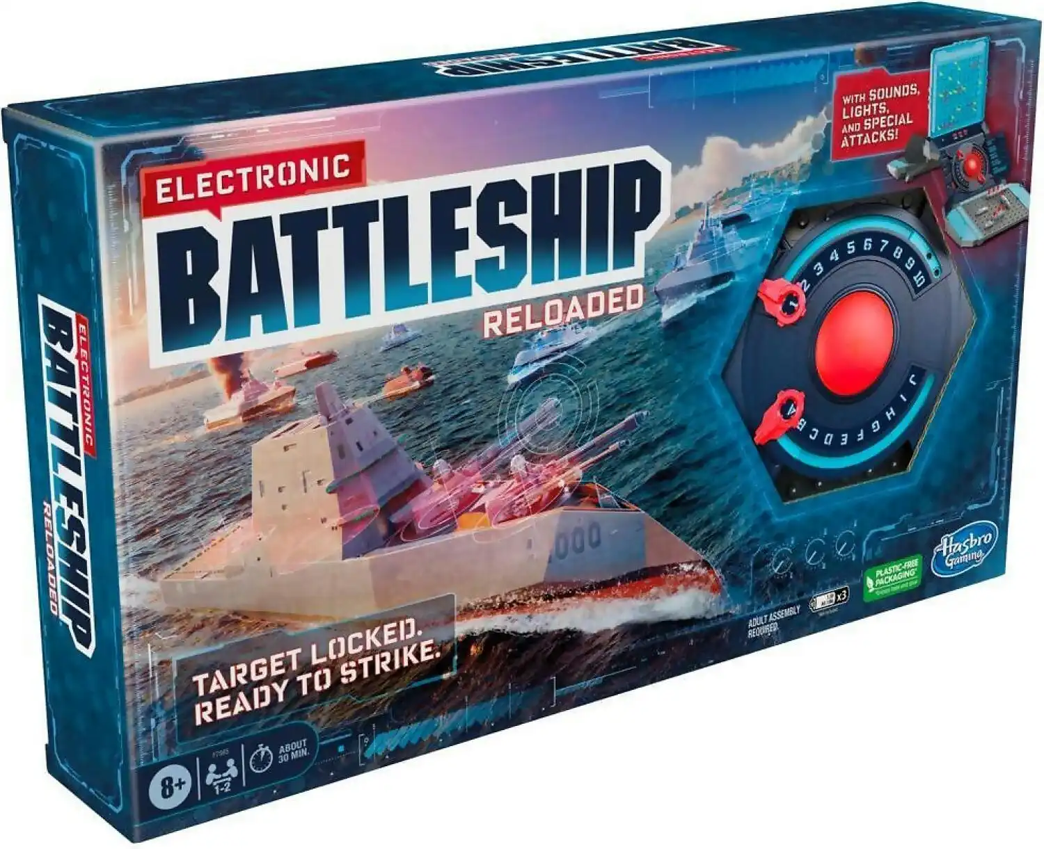 Hasbro - Electronic Battleship Board Game For Families And Kids Strategy Naval Combat Game Family Gifts Family Games Games For Kids