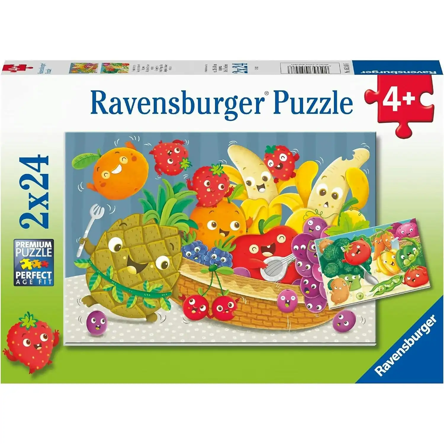Ravensburger - Fruit & Veggie Jigsaw Puzzle 2 x 24pc