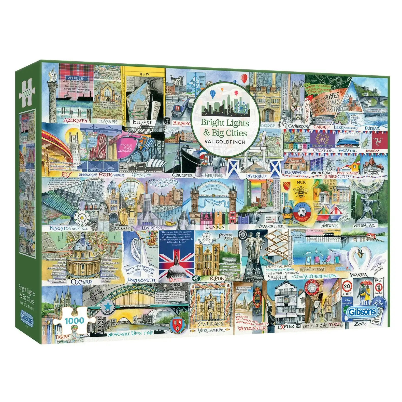 Gibsons - Bright Lights & Big Cities - Jigsaw Puzzle 1000 Pieces