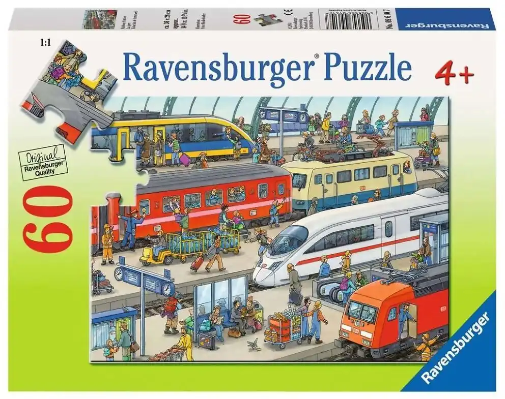 Ravensburger - Railway Station Jigsaw Puzzle 60 Pieces