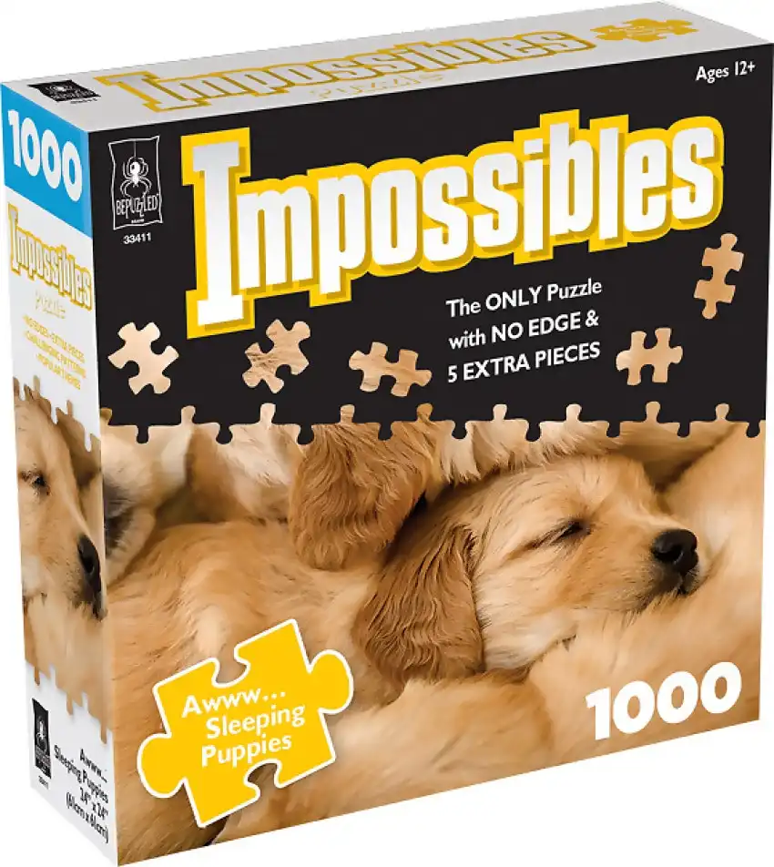 U Games - Impossibles Aww… Sleeping Puppies 1000pc Jigsaw Puzzle Bepuzzled