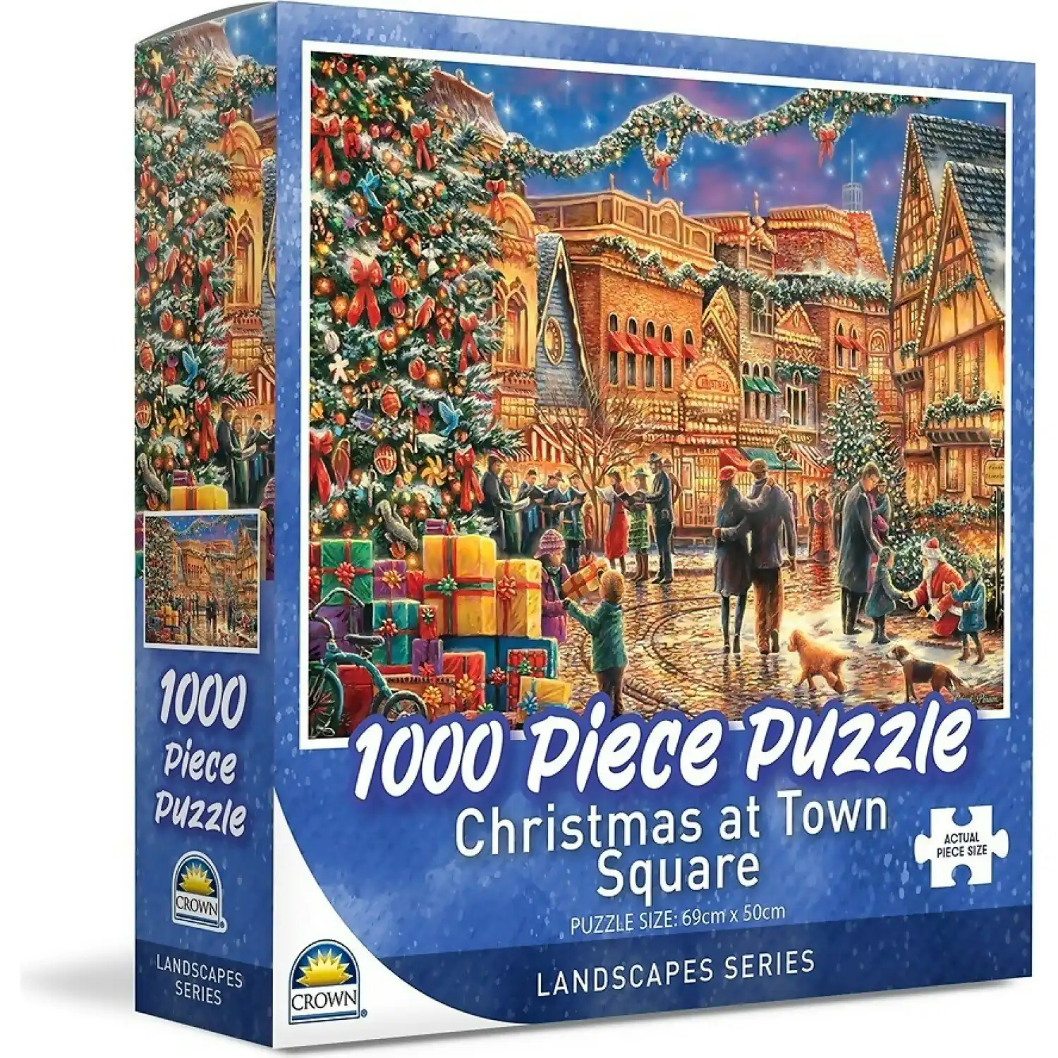 Crown - Christmas At Town Square Jigsaw Puzzle 1000pc