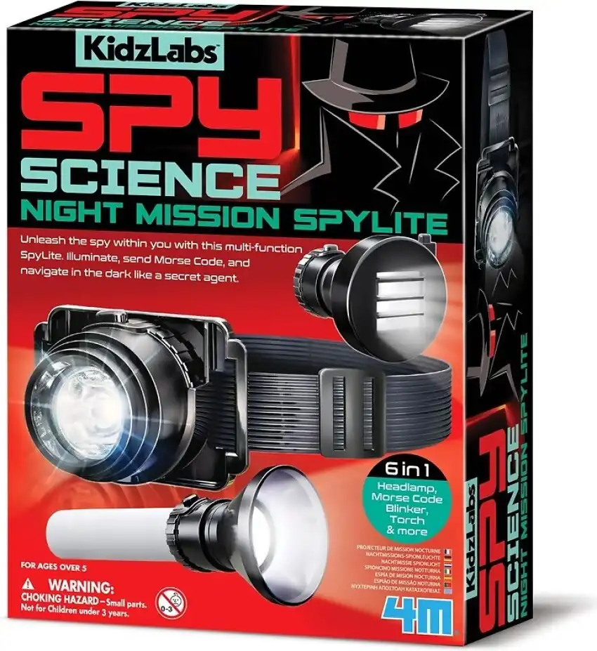 4m - Kidzlabs - Spy Science Night Mission Spylite - Johnco