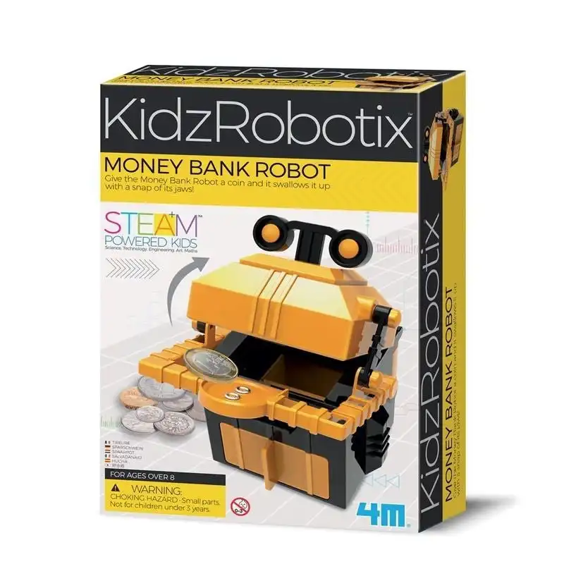 4M - Kidz Robotix Money Bank Robot - Steam