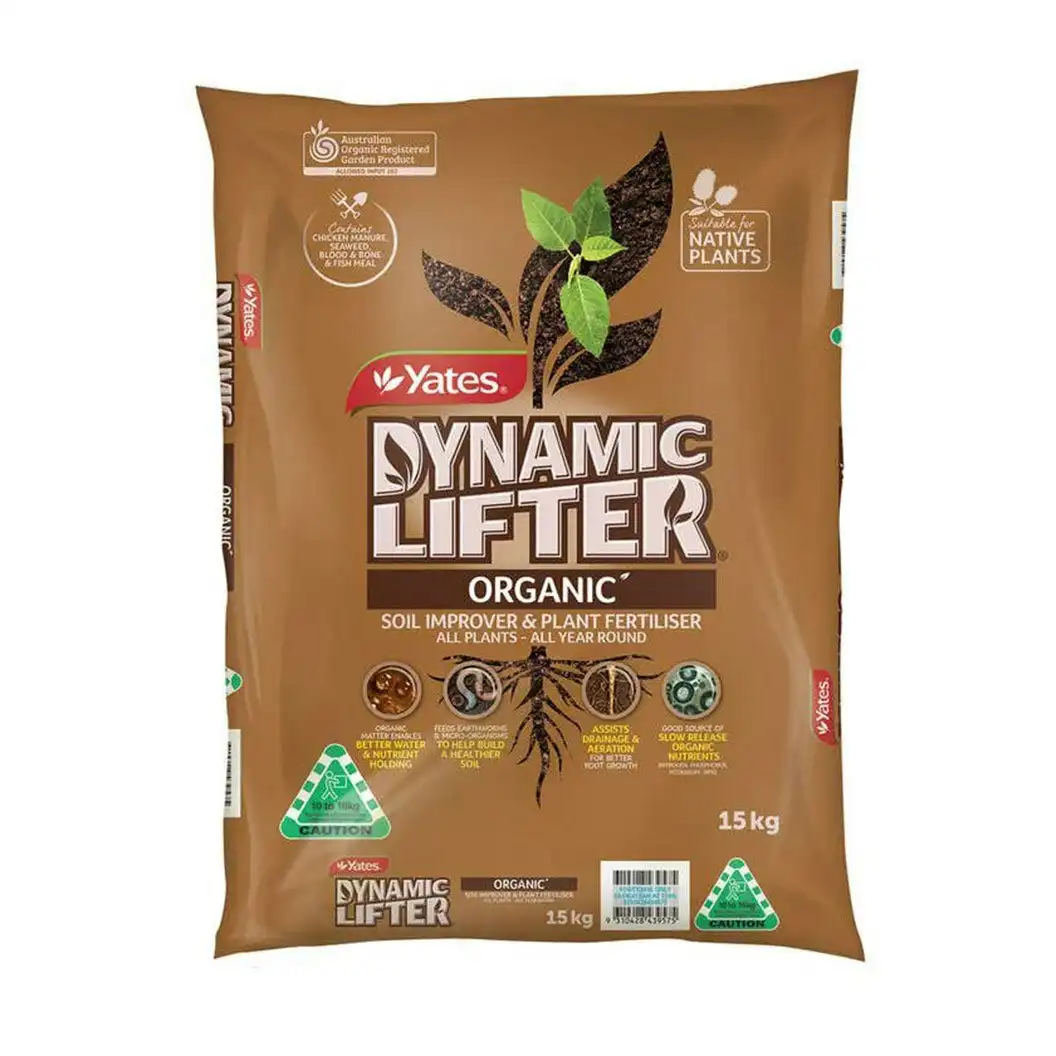 Yates Dynamic Lifter Organic Soil Improver & Plant Fertiliser 15kg