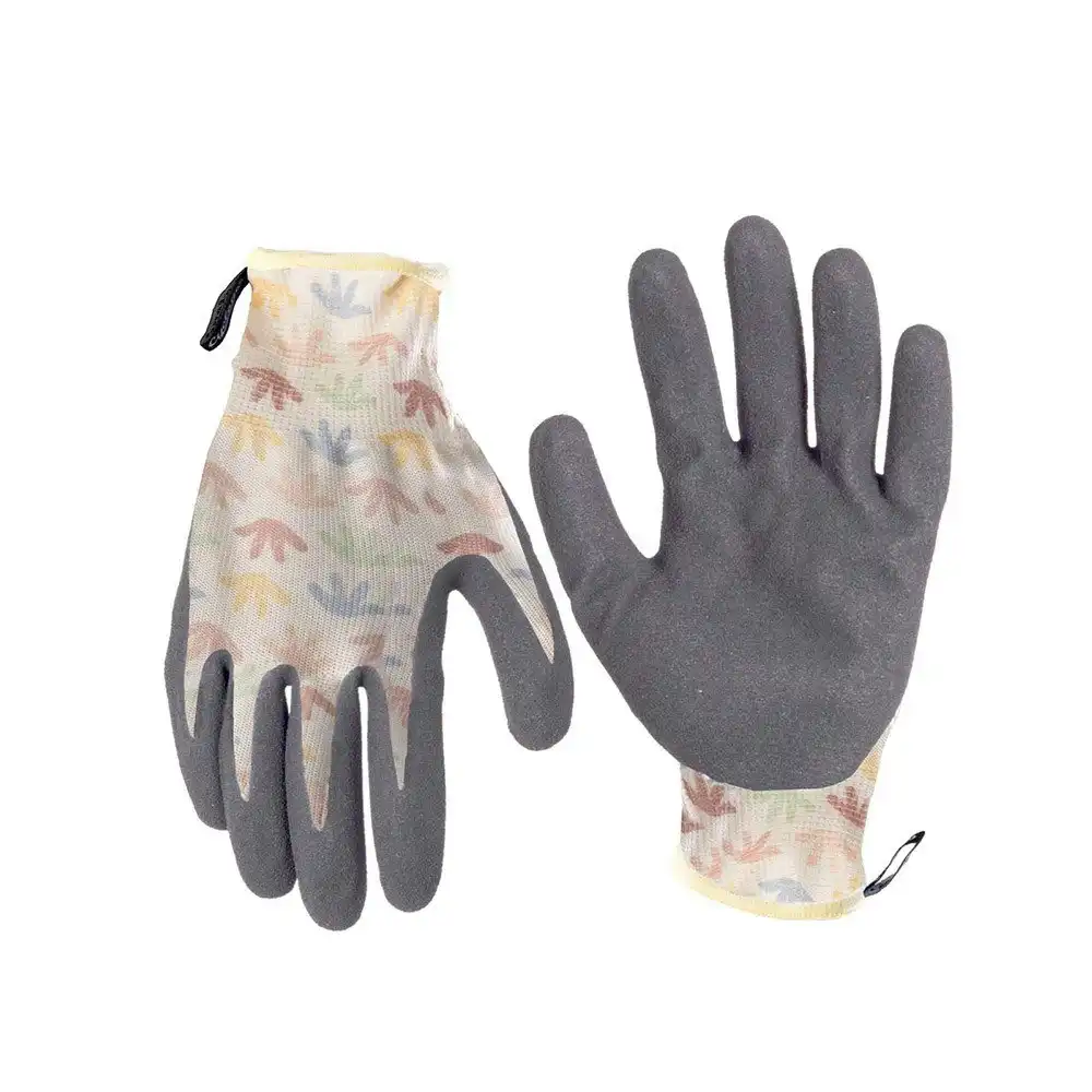 Cyclone Coral Patterned Nitrile Dipped Gloves Large