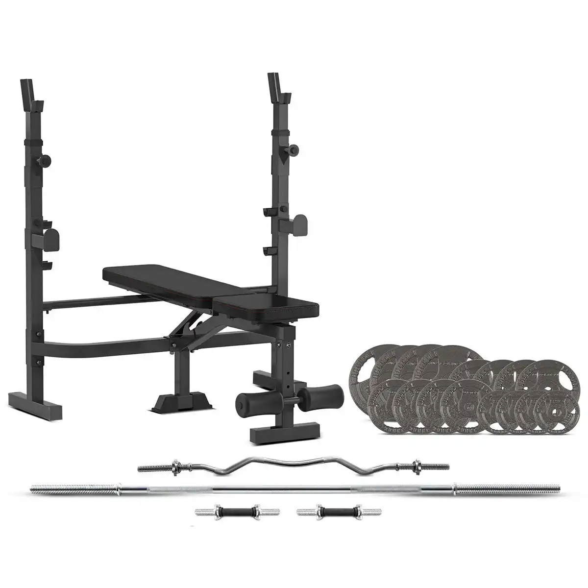 Cortex MF-4000 Bench Press with 90kg Standard Tri-Grip Weight and Bar Set