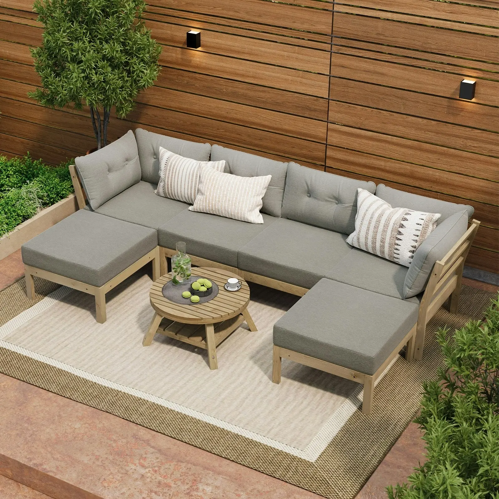 Livsip Piece Outdoor Lounge Sofa Set Garden Furniture Dining