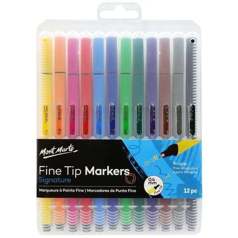 Mont Marte Signature Fine Tip Markers Set Dollars and Sense