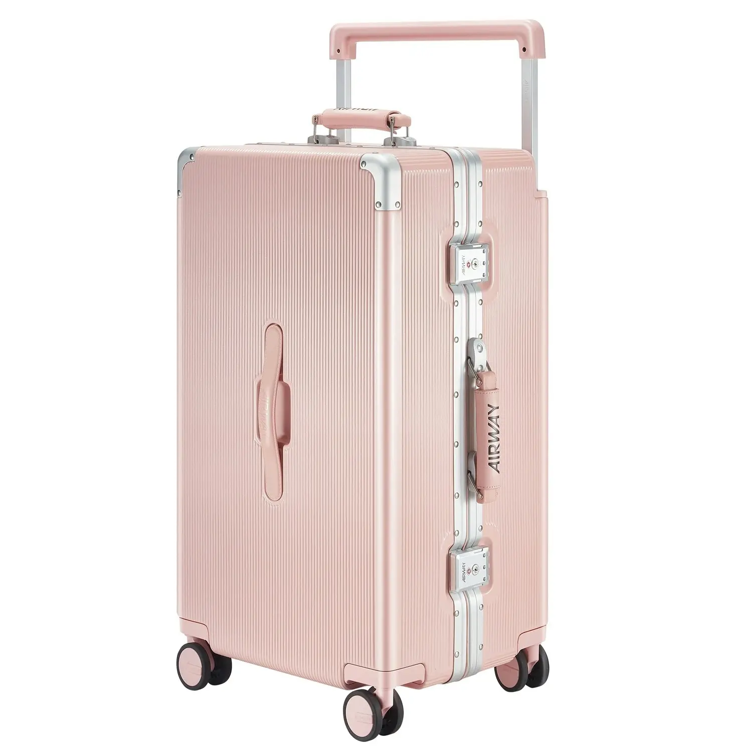 Aluminum Luggage Pink Metal Suitcase Airway Endurance Max