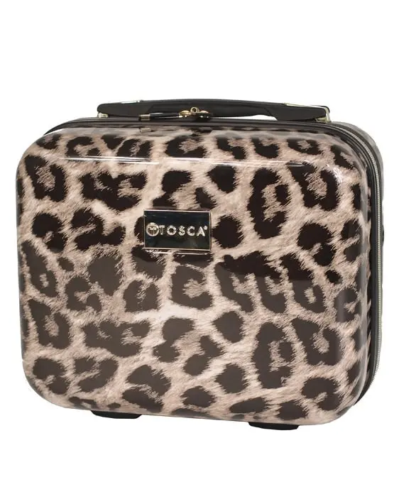 Tosca Hard Beauty Cosmetic Case Leopard Bags To Go Lasoo