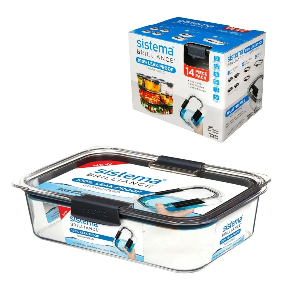 SISTEMA BRILLIANCE 保存容器14個セット 1000円⁄555円クーポン配信中