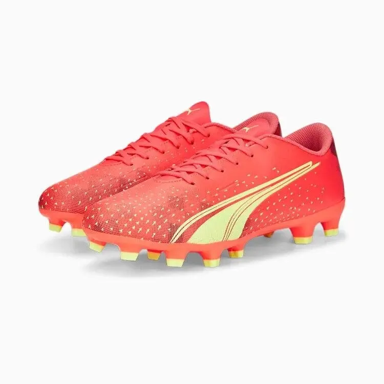 Puma ULTRA PLAY FG/AG Football Boots Fiery Coral/Fizzy Light
