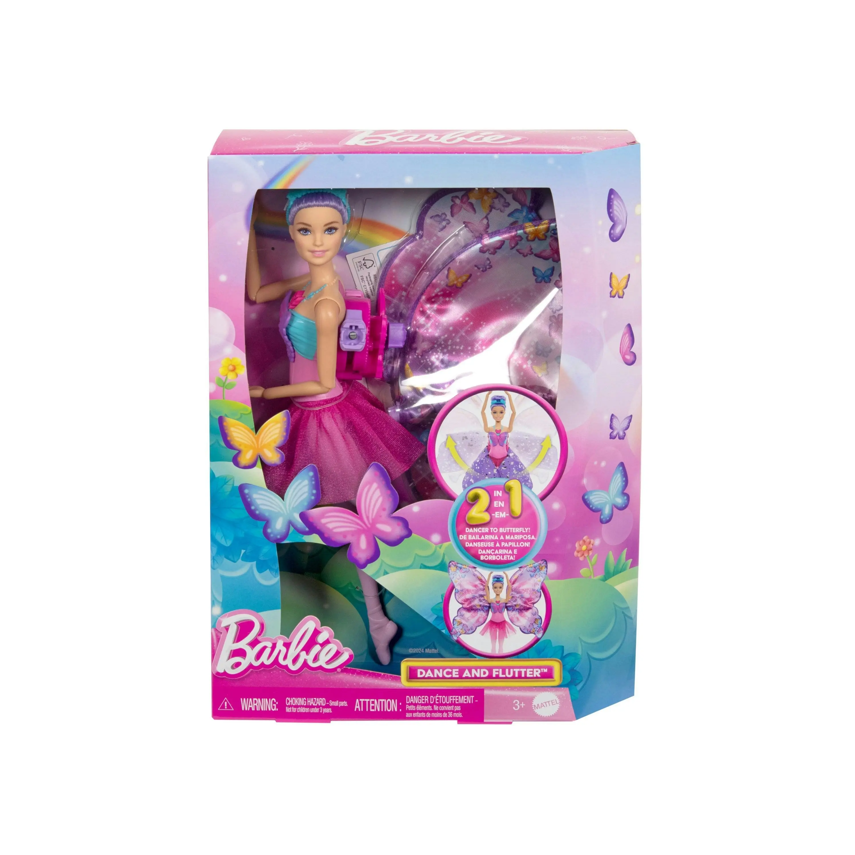 2024 Dreamtopia Dance and Flutter Fairy Barbie Doll Toymate Lasoo