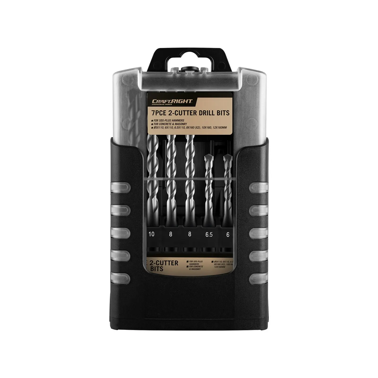 Craftright Piece SDS-Plus Cut Drill Bit Set Rissamelt