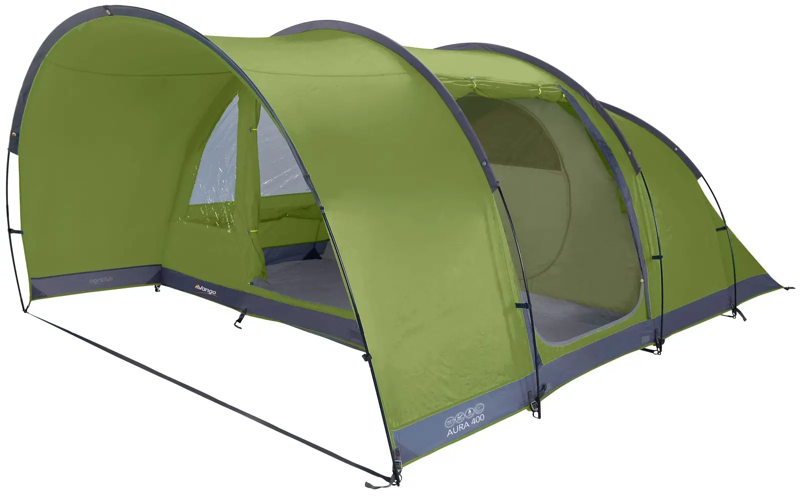 Vango Aura 400 Person Camping Hiking Tent Herbal (VTE-AU400