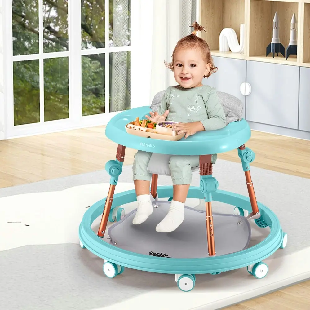 Playpals 3-IN-1 Baby Walker Adjustable Stroller Activity Kids Ride