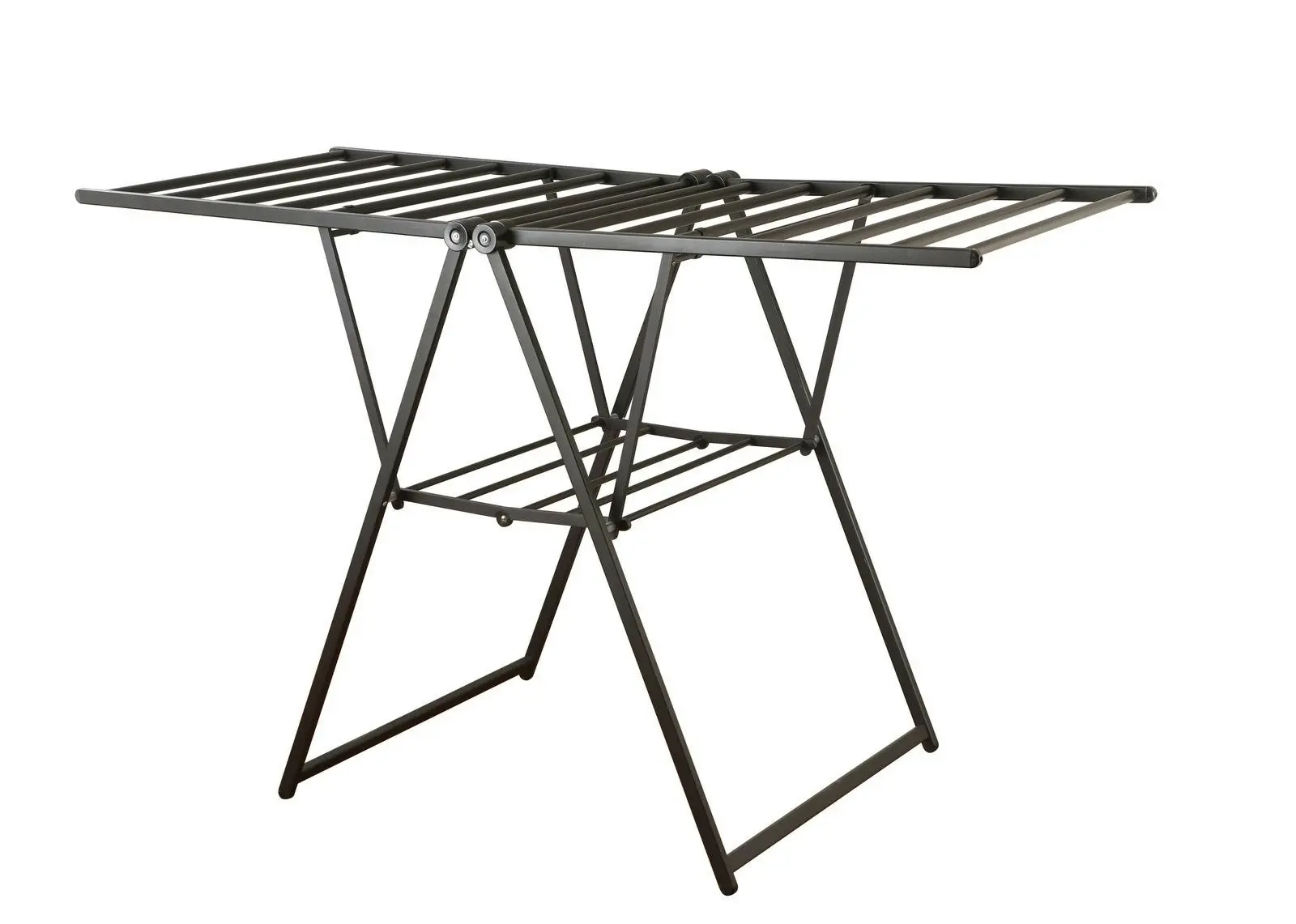 Clothes Airer Deluxe Extra Large Wide Jumbo Aluminum Black Luca