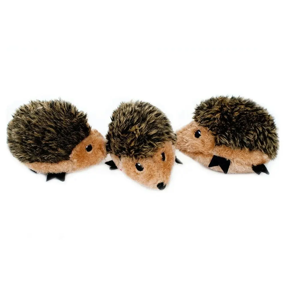 Zippy Paws Miniz Hedgehog Plush Dog Toy Pack x Pet