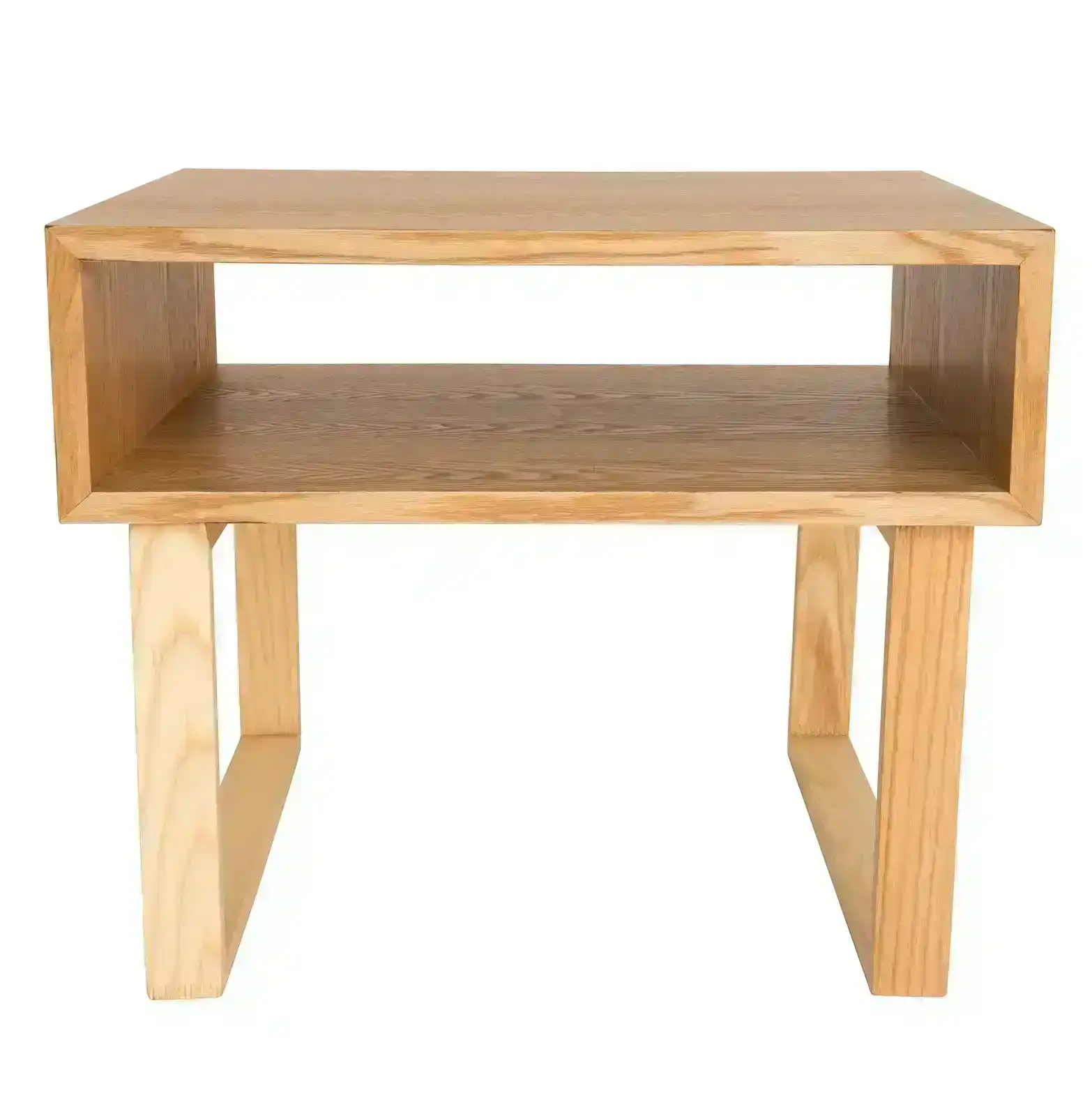 Olle Square Wood Bedside / Side Table