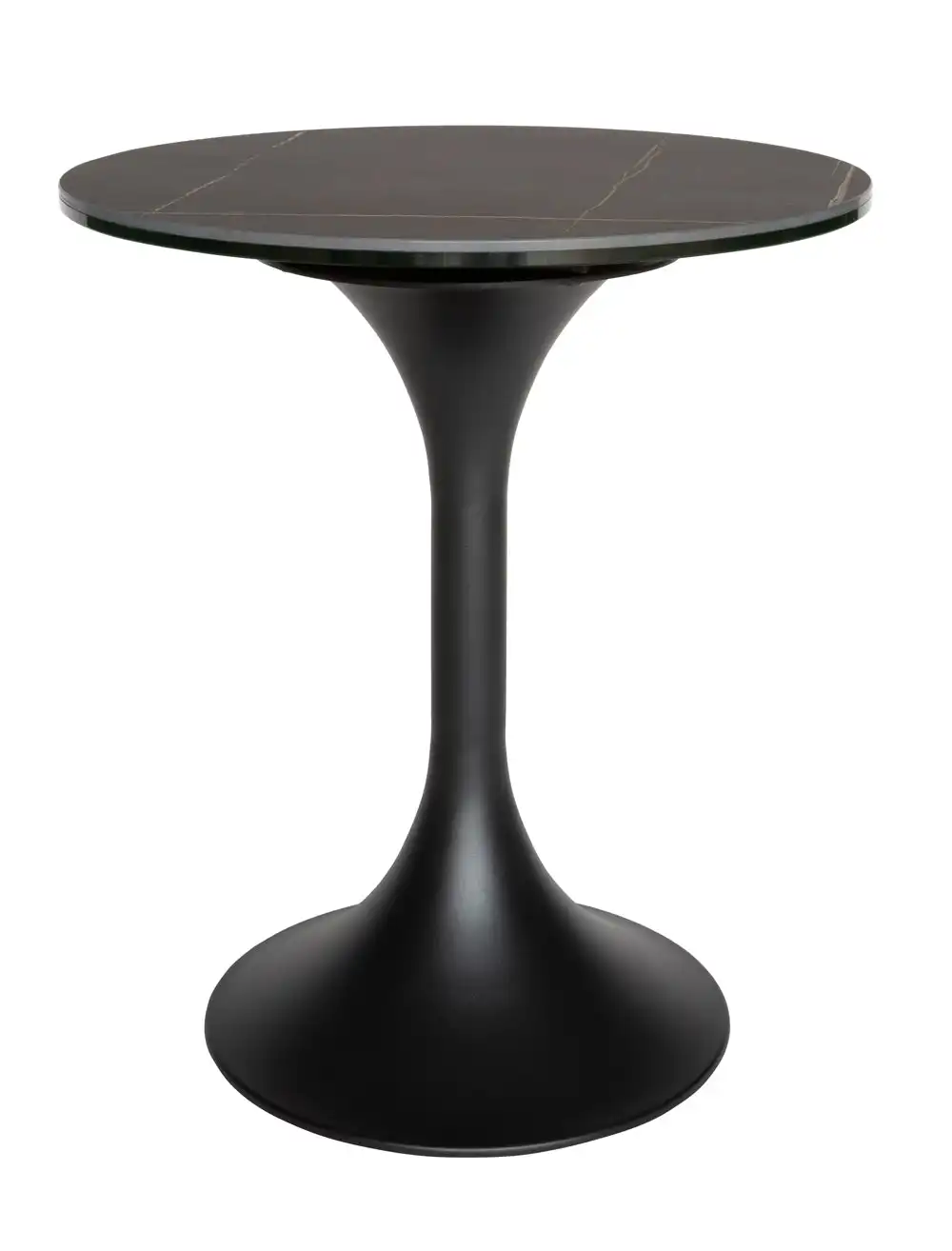 Barton Round Glass-Ceramic Side Table