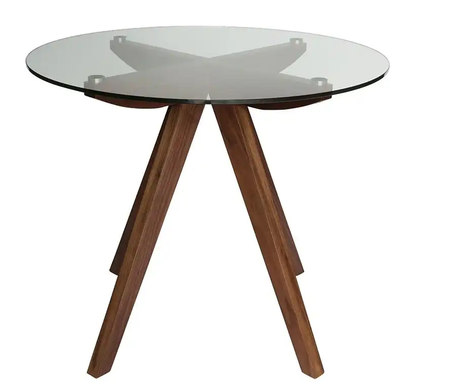 Amber Collection | Round Glass Dining Table | 90cm
