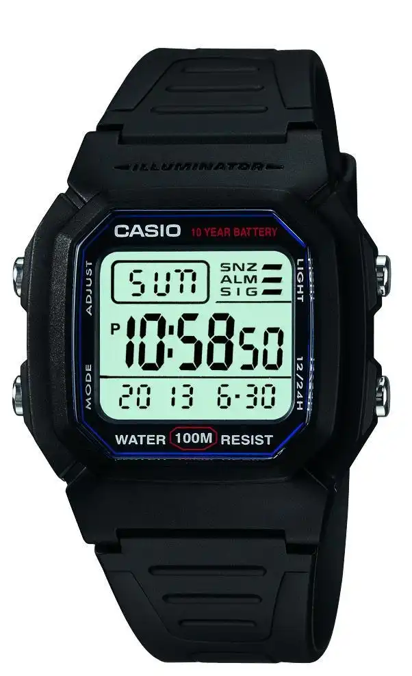 Casio Men's Digital Alarm Watch W-800H-1AV