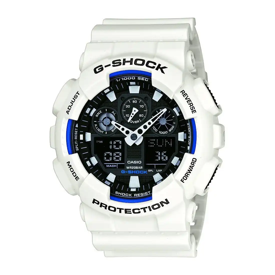Casio Mens G-Shock White Watch Model- GA100B-7A
