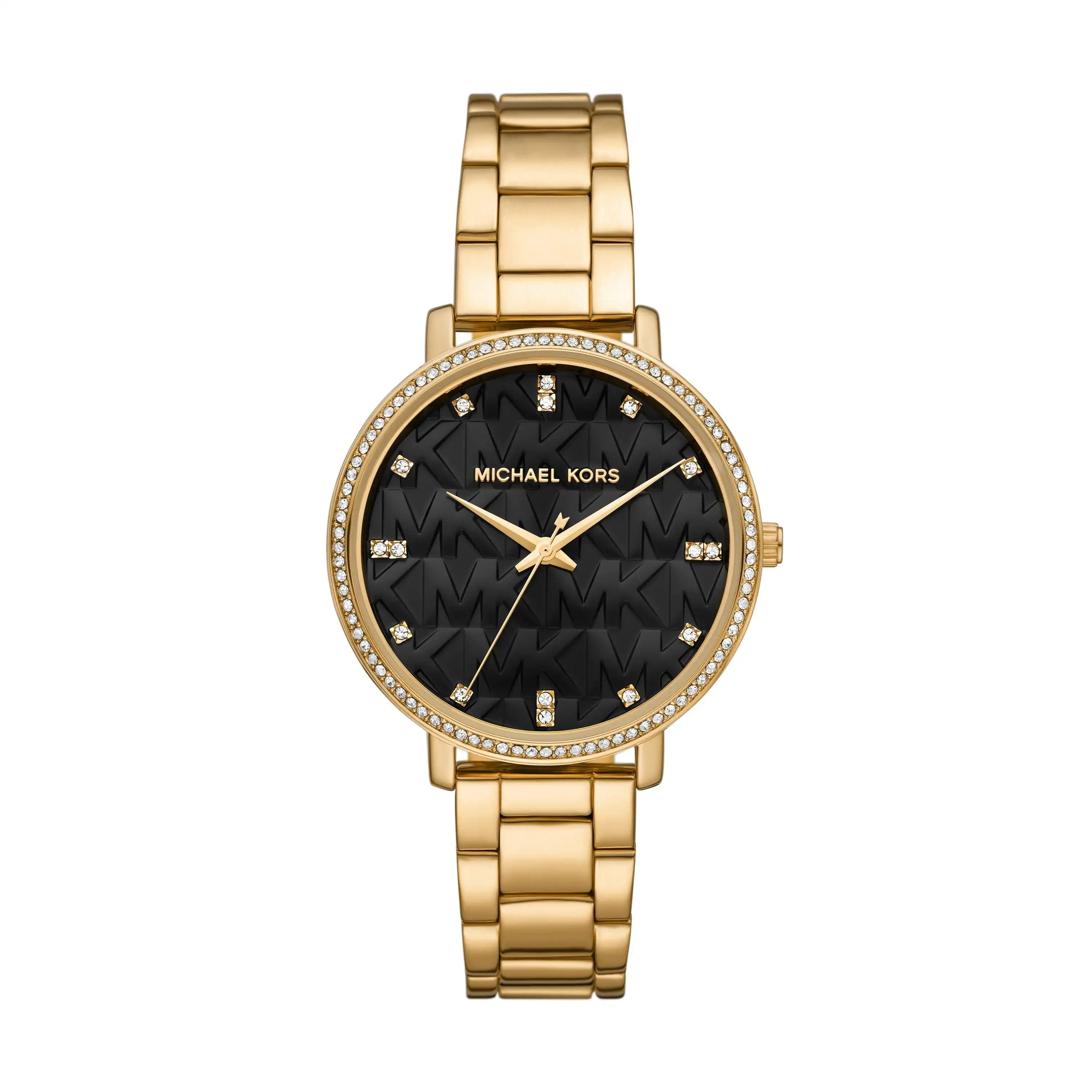 Michael Kors Pyper Black and Gold Women's Watch MK4593