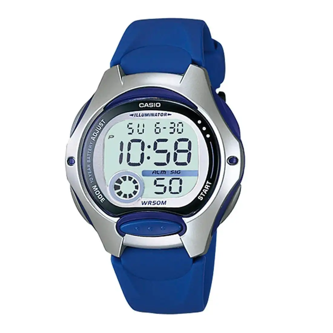 Casio Digital Blue Youth Watch LW-200-2AVDF