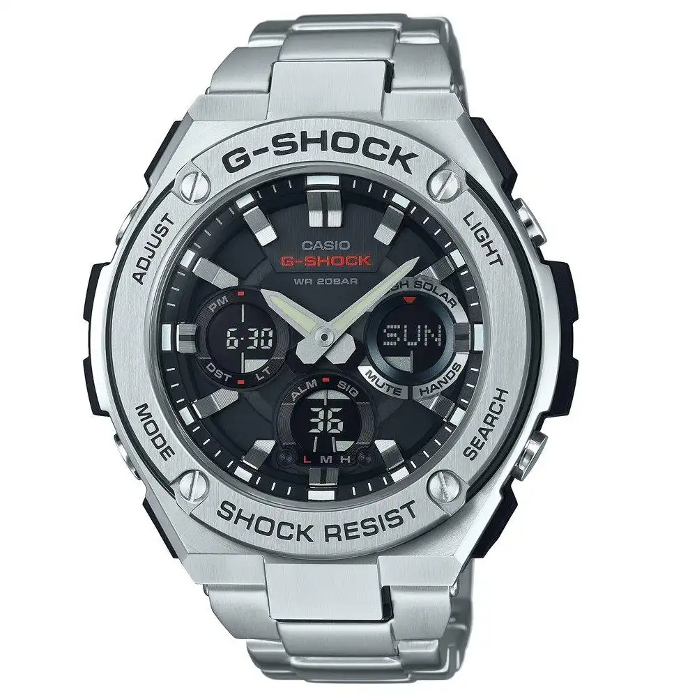 Casio G-Shock Stainless Steel Black Watch GST-S110D-1ADR