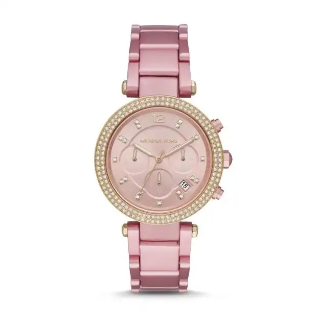 Michael Kors Parker Pink Chronograph Watch