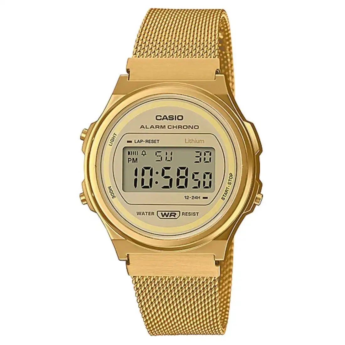 Casio Vintage Digital Gold Watch A171WEMG-9ADF