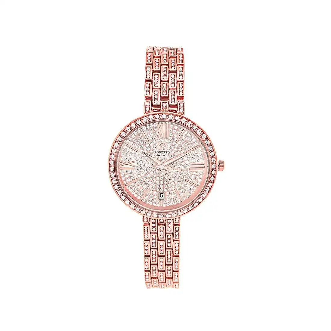 Roberto Carati Crystal Belle Rose Gold Watch M9611-V3