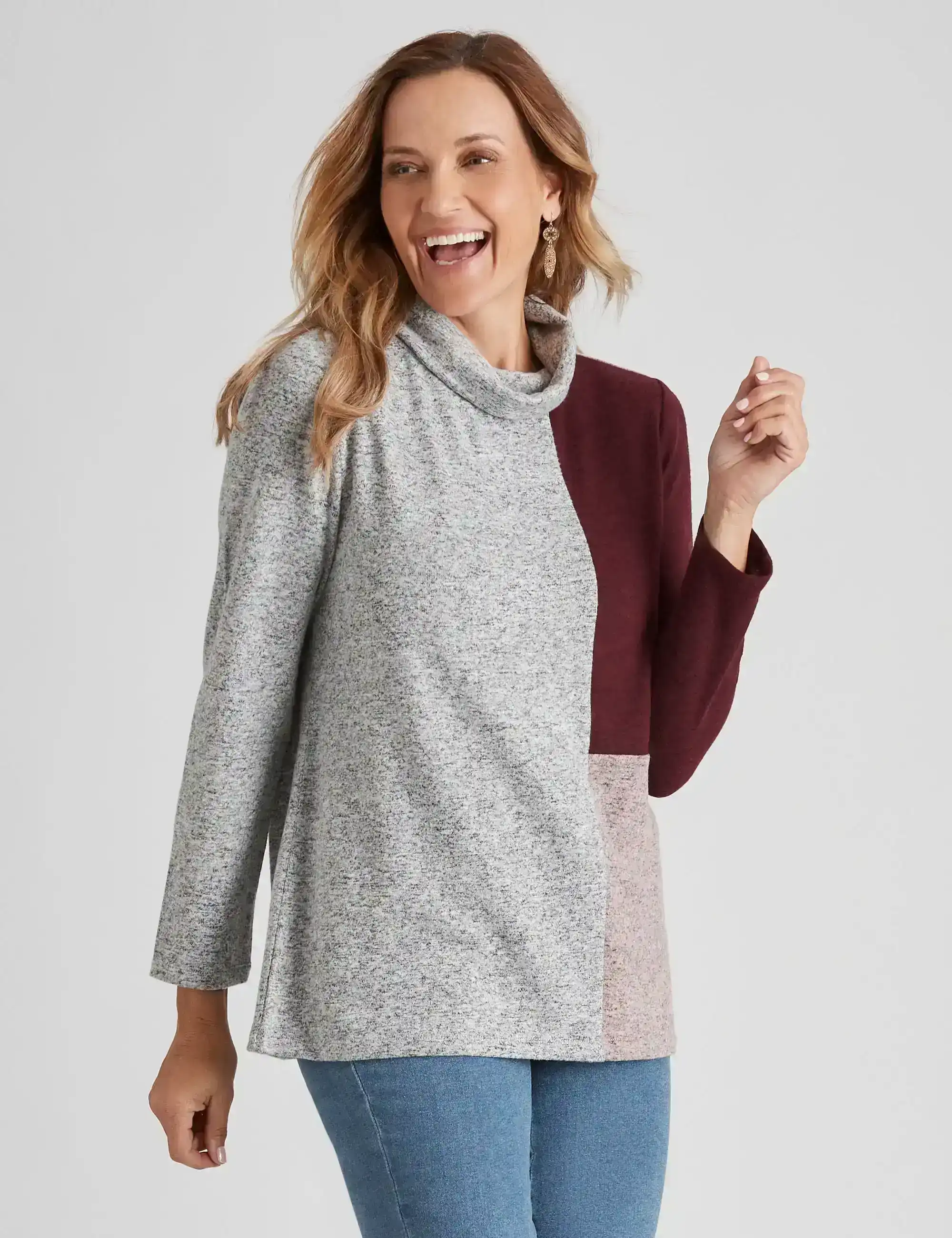 Millers Long Sleeve Brushed Tunic Top
