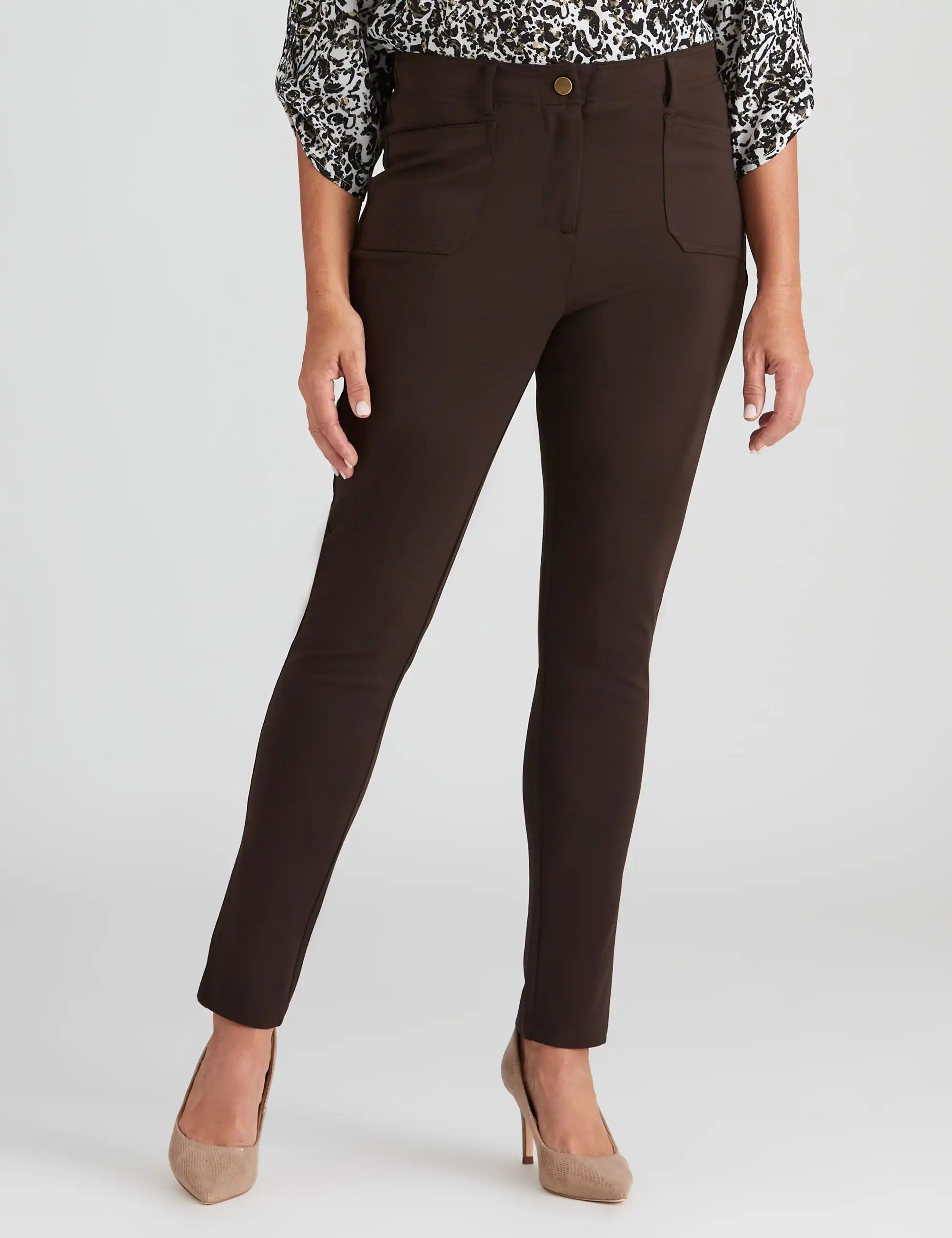Millers Zipped Front Ponte Pants