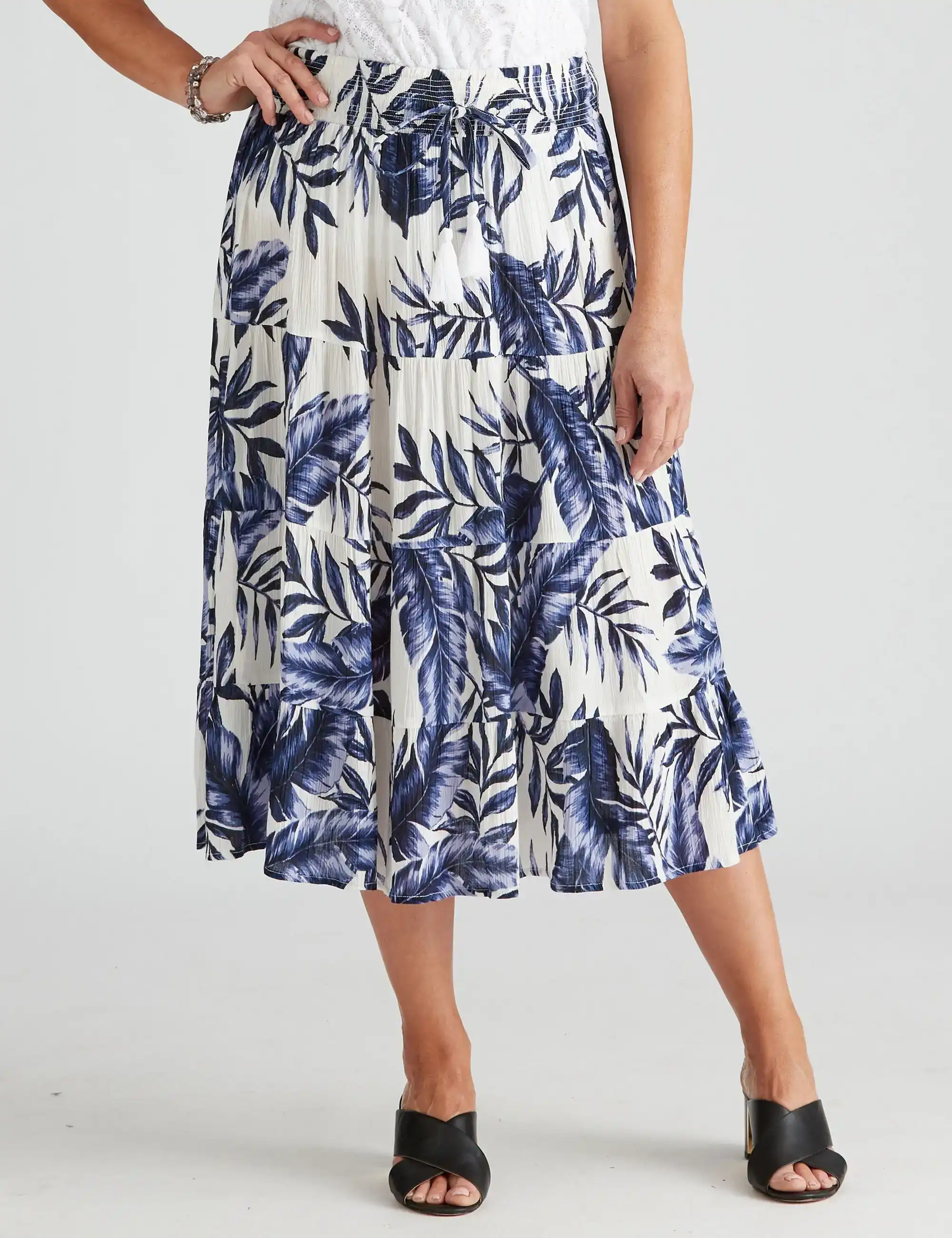 Millers Crile Tiered Midi Skirt