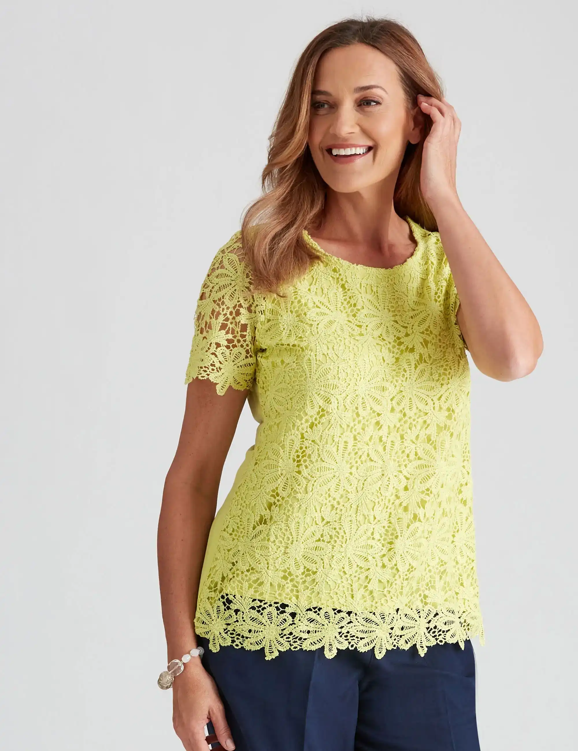 Millers Short Sleeve Lace Top