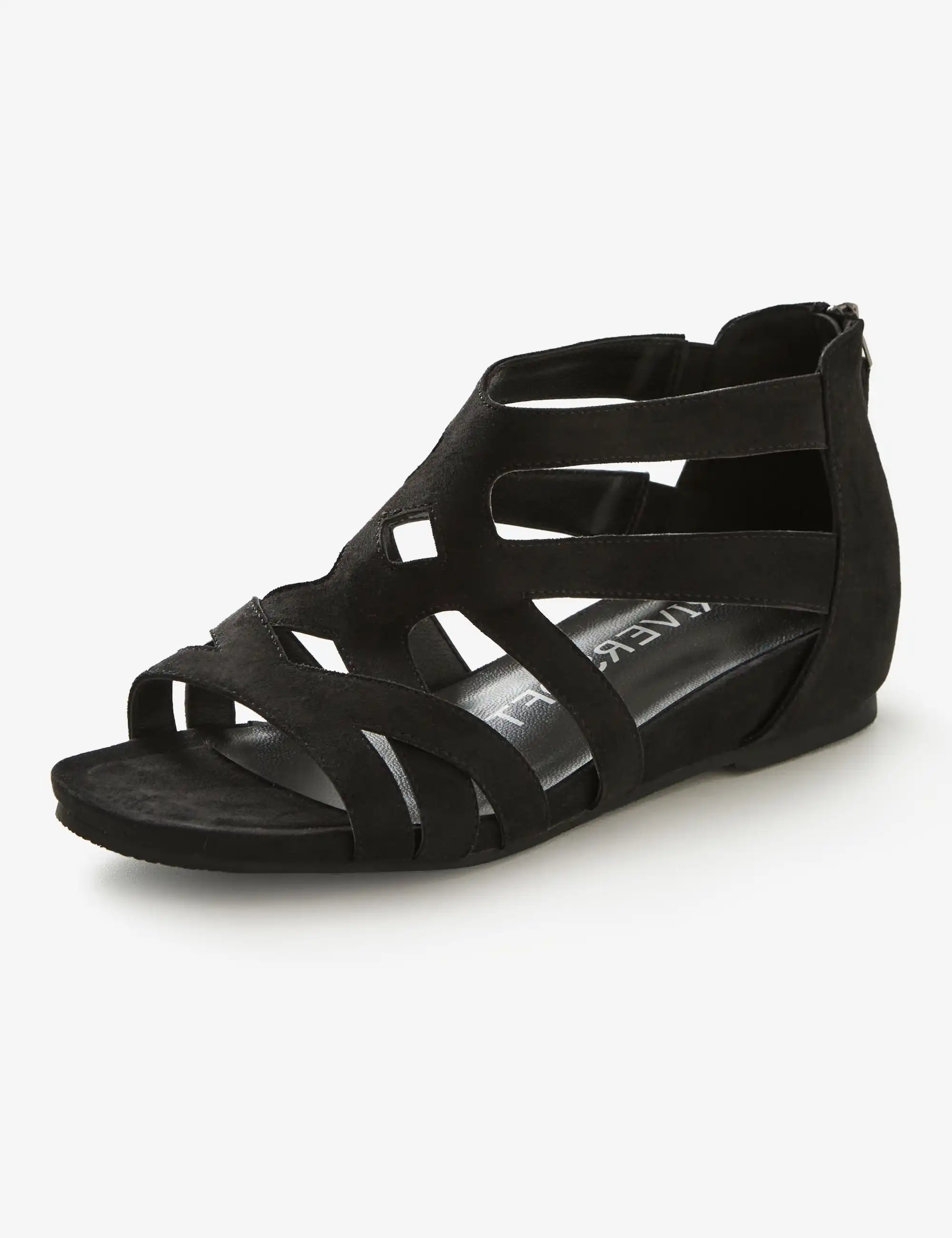 Kaipo Riversoft Caged Wedge Zip Sandal