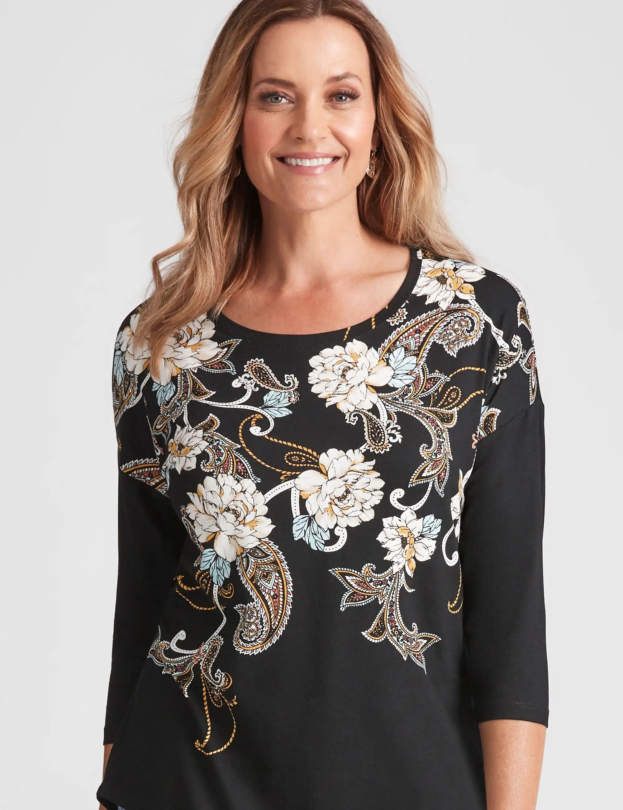 Millers Placement Printed Top