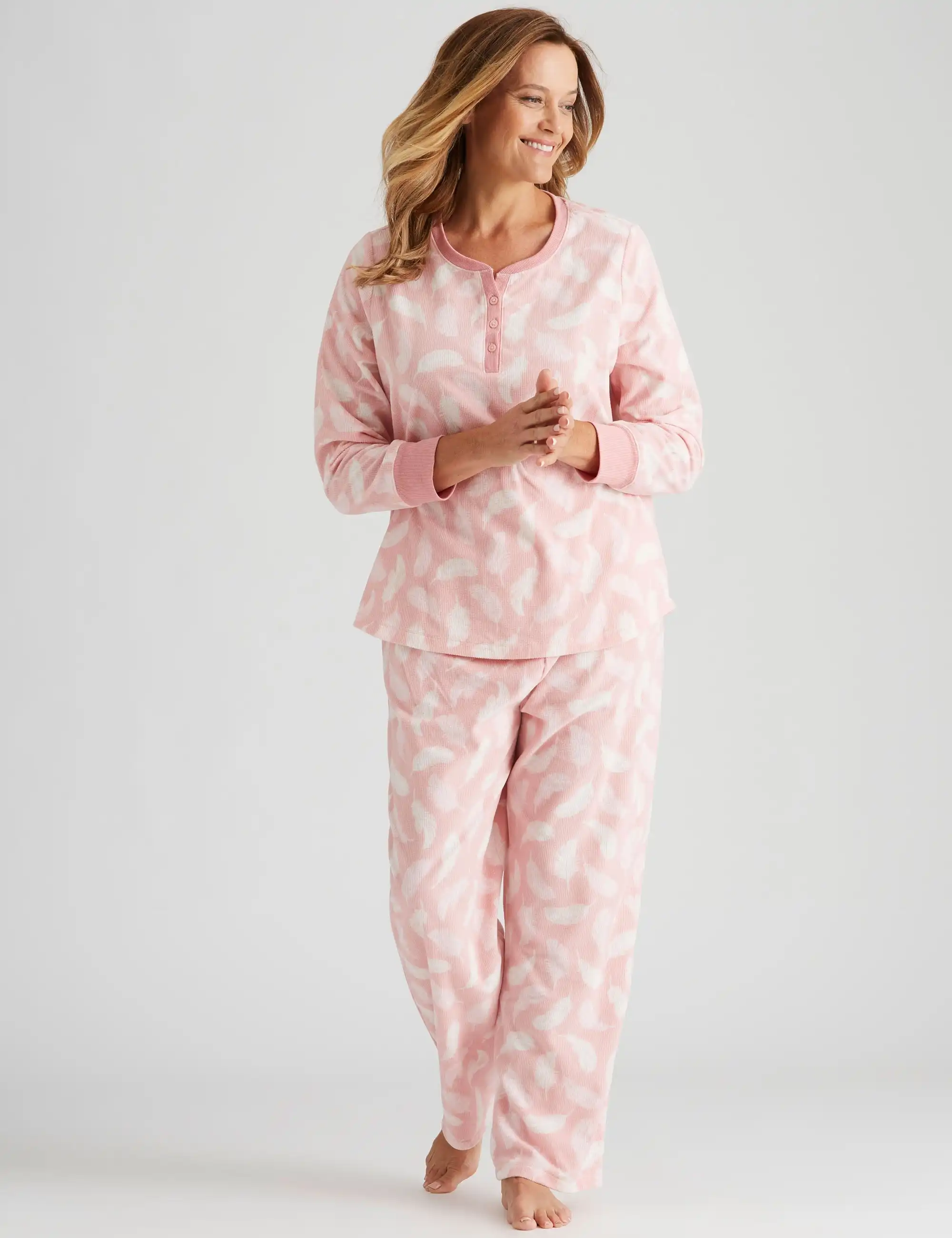 Millers Printed Pyjama Set - 1/2 Button top