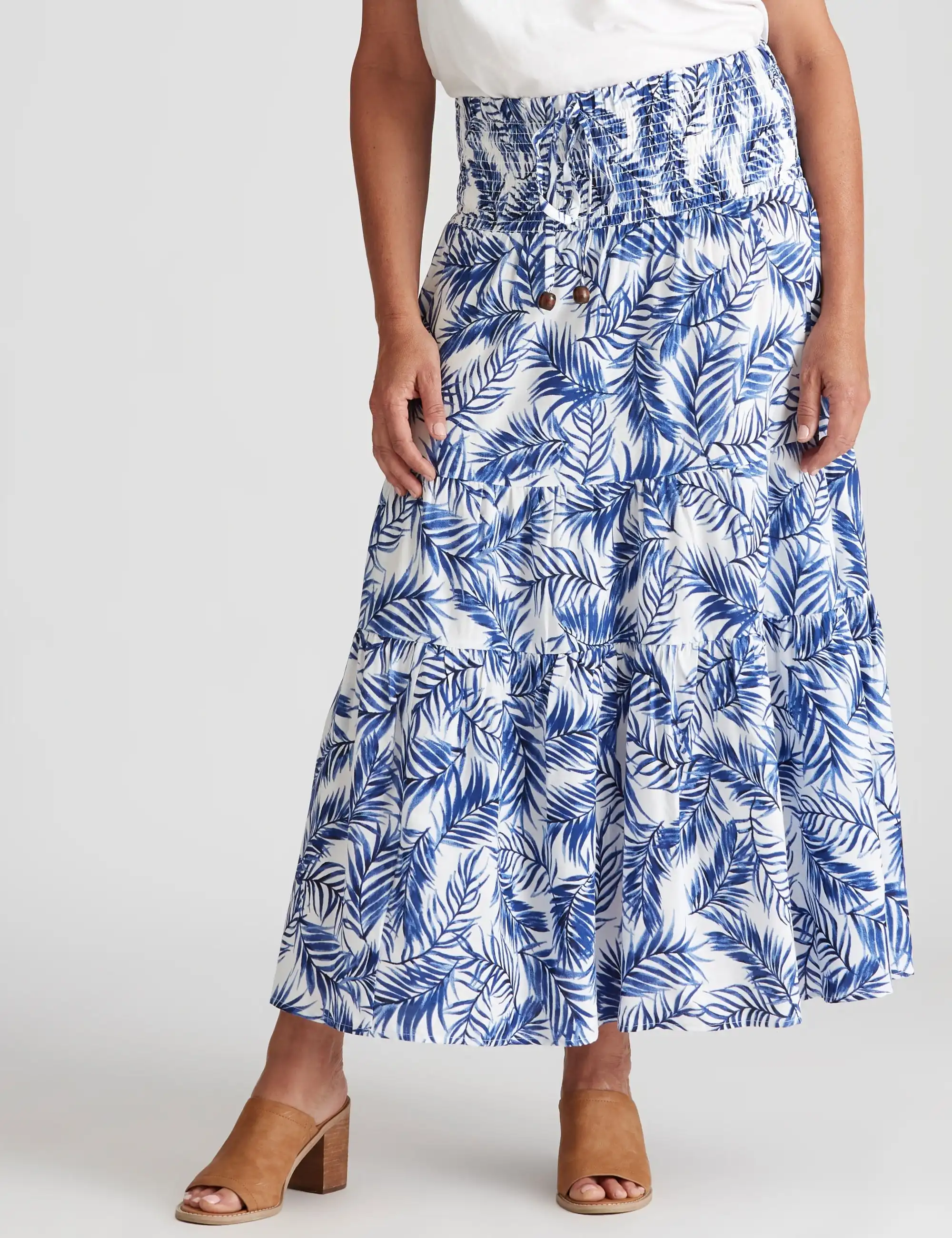 Millers Tiered Rayon Maxi Skirt