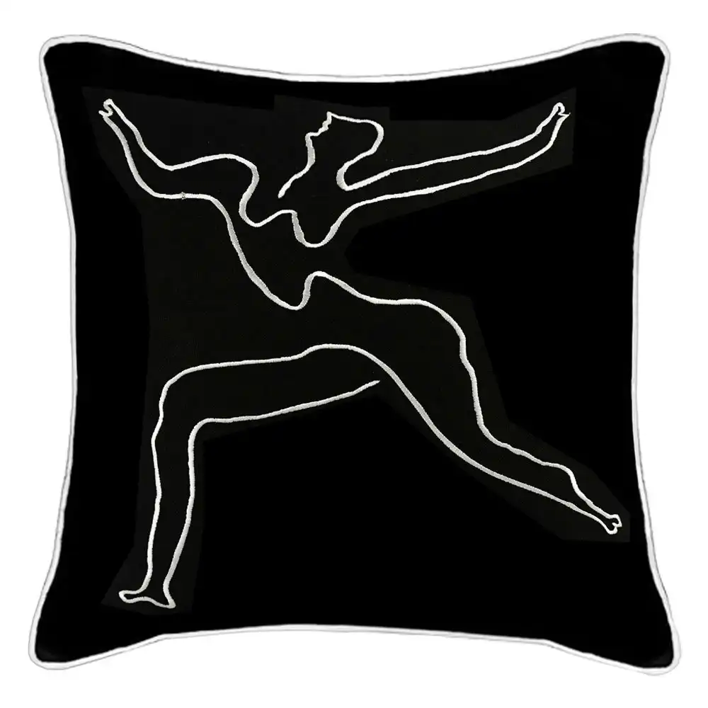 Textile Bazaar Picasso Dancing Man Embroidered Cushion