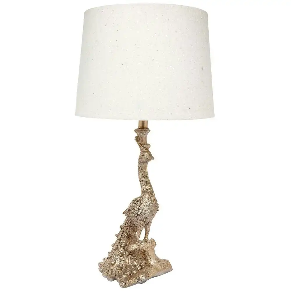 Luxe Living Peacock Table Lamp