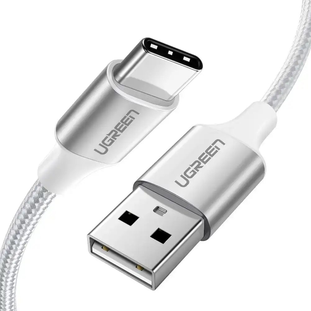 UGreen USB A To USB-C Type C FAST Charging Cable 2m Armor White Android Samsung