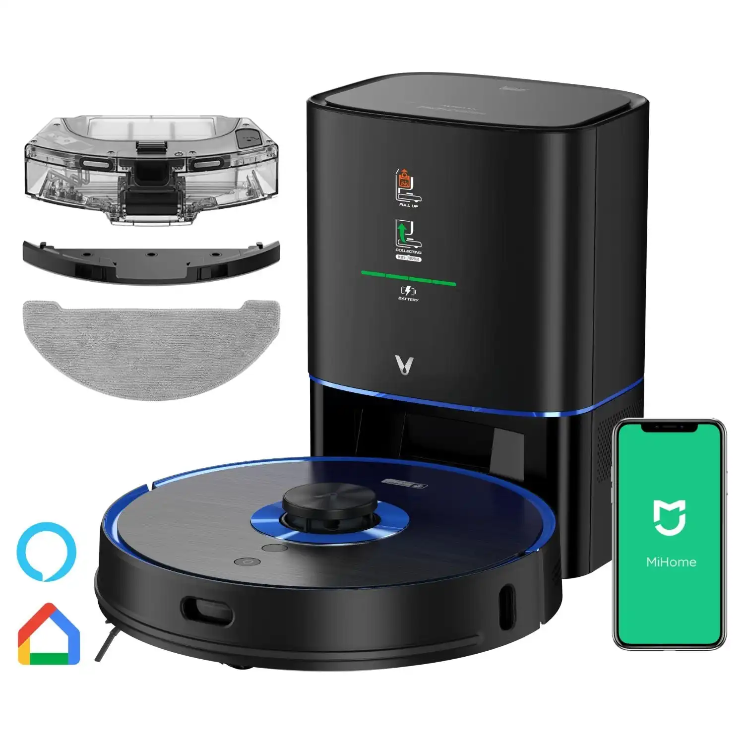 Viomi S9 UV Robot Vacuum & Mop Cleaner with Auto-Empty Station Smart Mapping APP Control